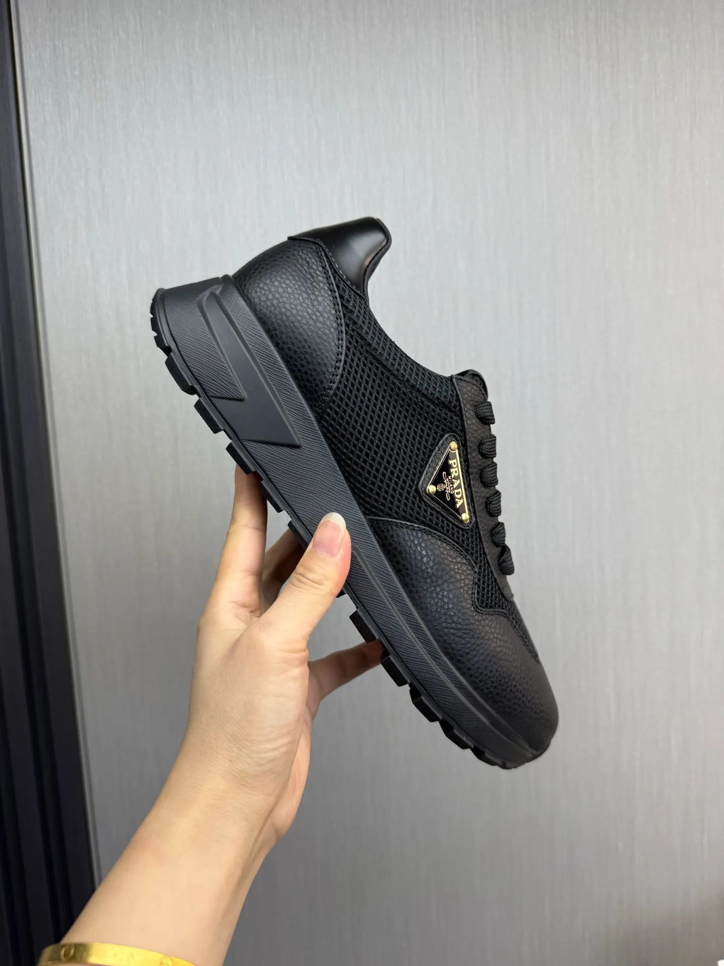 Men's shoes 💰560💰 [PRADA] Men's shoes are popular in the counter, official website is synchronized, 1 high-quality shipment ✔️Original cowhide mesh + cowhide lining, 1🆚1 replica, original sole, 38-45 (45 customized, non-refundable)